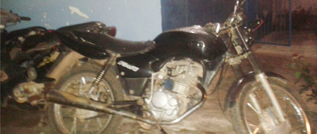 Com passagens por furto de gado e café, homem é detido novamente com moto roubada Com passagens por furto de gado e café, homem é detido novamente com moto roubada