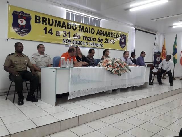 Campanha “Maio Amarelo” é iniciada em Brumado; Tiro-de-Guerra 06-024 participou da abertura