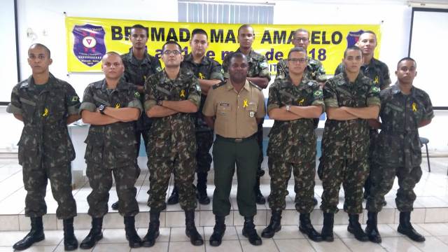 Campanha “Maio Amarelo” é iniciada em Brumado; Tiro-de-Guerra 06-024 participou da abertura