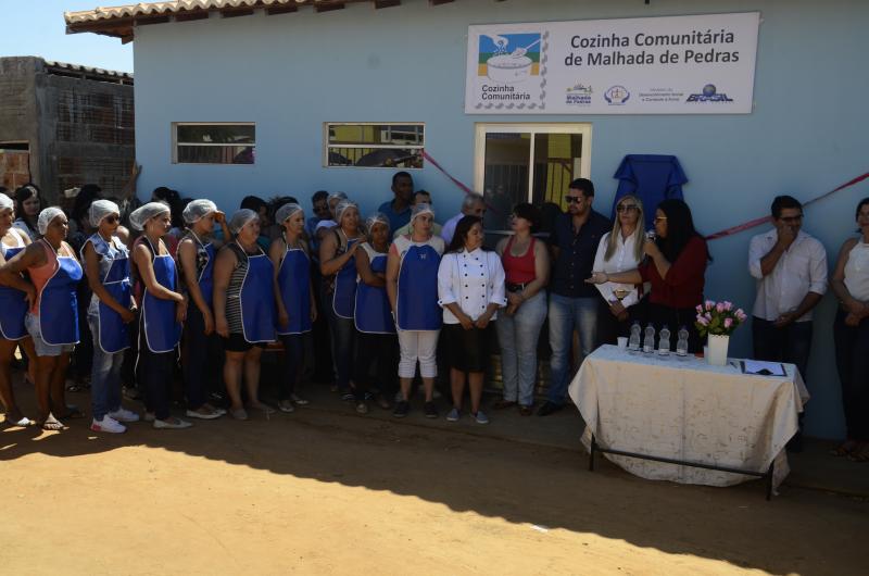 Prefeitura de Malhada de Pedras inaugura Cozinha Comunitária que oferecerá cursos à população