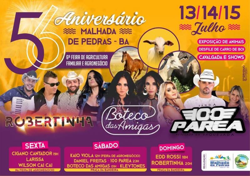 Malhada de Pedras comemora seus 56 anos de emancipação com grande festa; confira