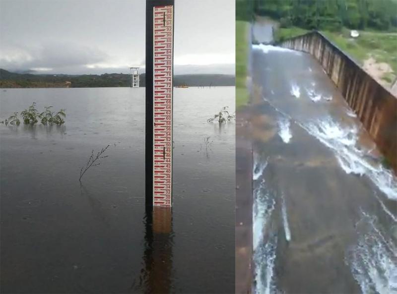 DNOCS alerta sobre abertura de comportas da Barragem do Rio Brumado em cota máxima neste domingo