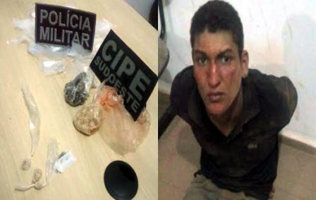 Em operação conjunta CIPE/SUDOESTE e Policia Militar traficante é preso