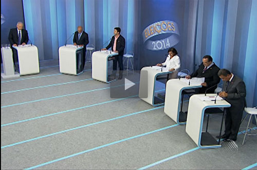 Candidatos ao governo confrontam propostas em debate