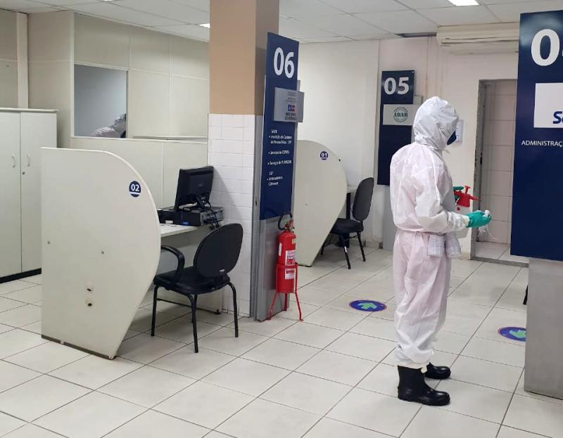 Corpo de Bombeiros realizou desinfecção de SACs em Brumado e Guanambi