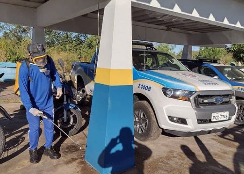 PRE realiza em Brumado higienização das dependências do Posto 1/1