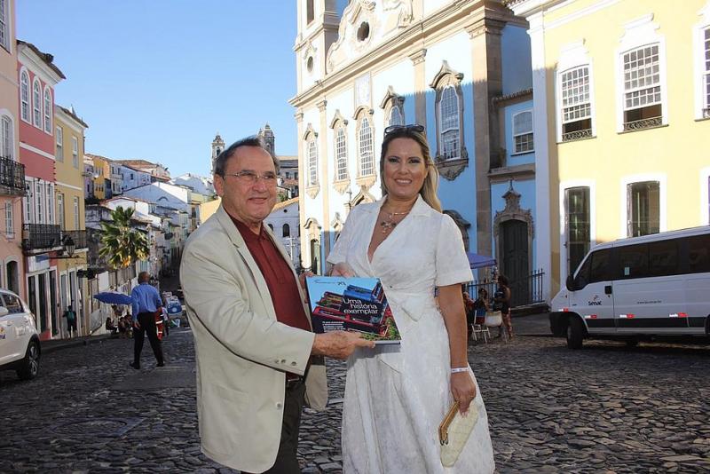 Vice-primeira-dama Paula Mourão visita Centro Histórico de Salvador