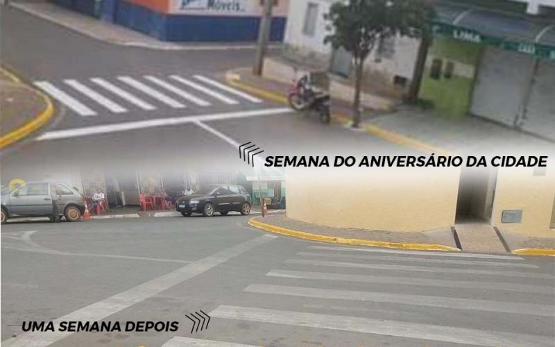 Prefeitura de Maetinga notifica empresa por má qualidade nos serviços de pinturas de Faixa de Pedestres