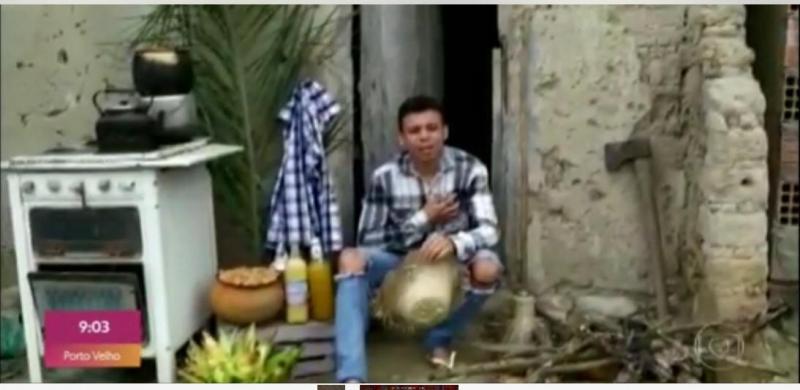 Estudante de Jaguarari expressa saudade do São João e vídeo do cordel é exibido no Encontro com Fátima Bernardes