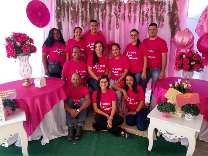 Prefeito e primeira dama de Guajeru visitam Mutirão do Rastreamento do Câncer de Mama