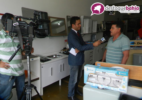 Tv Sudoeste afiliada da Rede Globo faz matéria com comerciantes 