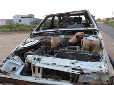 Acidente na BR-430. Ferido foi levado a UPA 24 horas.