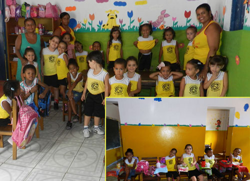 Escola São Tarcísio, primeiros dias de aula e a criançada já estão à vontade