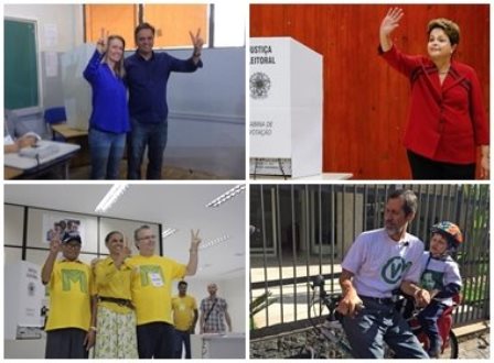 Candidatos a presidência votam na manhã deste domingo; Eduardo Jorge chega à seção de bicicleta