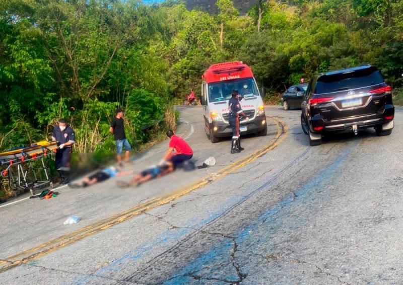 Acidente na Serra das Almas deixam motociclista e carona feridos em Livramento de Nossa Senhora