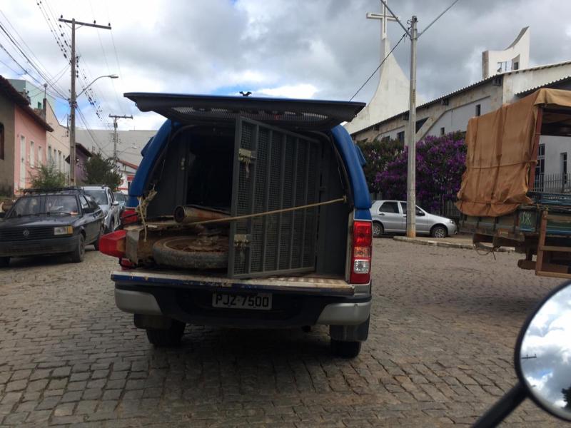Polícia Militar apreende motocicleta com chassi suprimido em Aracatu