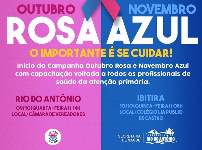 Rio do Antônio abre a Campanha Outubro Rosa e Novembro Azul 