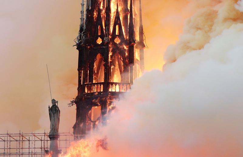 Incêndio atinge a Catedral de Notre-Dame, em Paris