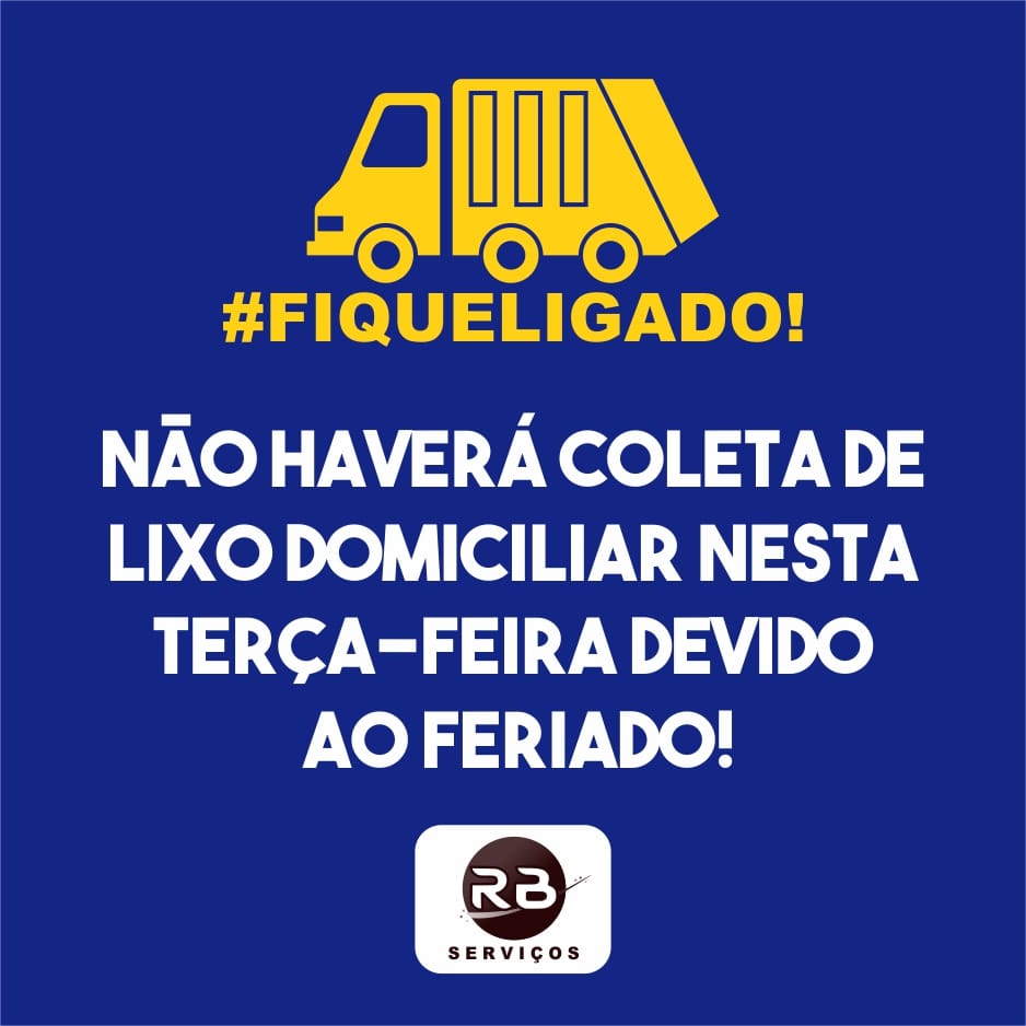 Brumado: RB Serviços informa que não haverá coleta de lixo nesta terça-feira