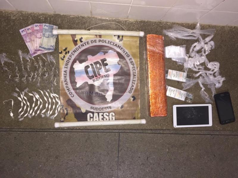 Homem é preso em flagrante por tráfico de drogas em Aracatu