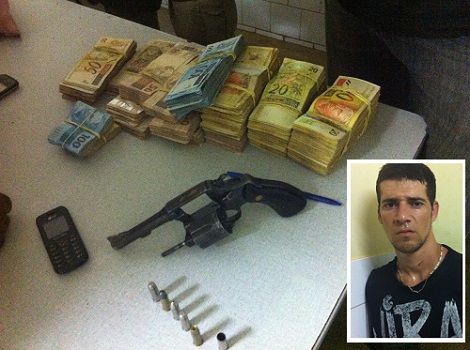 Polícia Militar frustra roubo a mão armada e prende bandido em flagrante