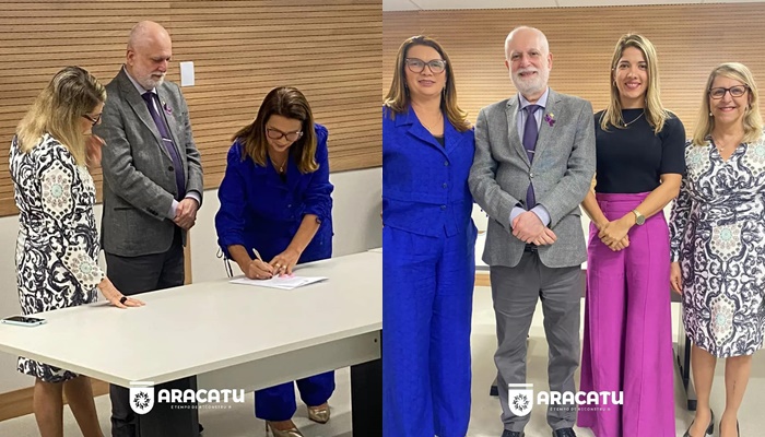 Prefeitura de Aracatu assina acordo com o Poder Judiciário para implantação de ponto de inclusão digital na cidade