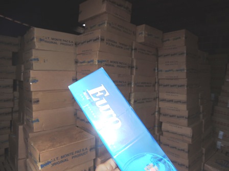 Cigarros contrabandeados são apreendidos na operação