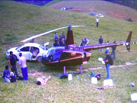 Preso com cocaína em helicóptero faz parte de quadrilha do MS, aponta auto