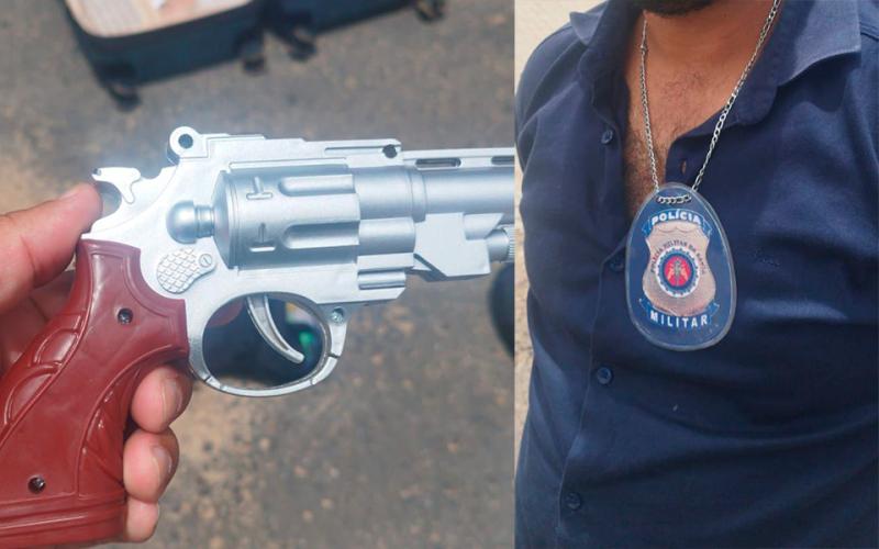 POLICIA MILITAR PRENDE HOMEM APÓS SE PASSAR POR POLICIAL E ASSALTAR PASSAGEIRA EM ÔNIBUS