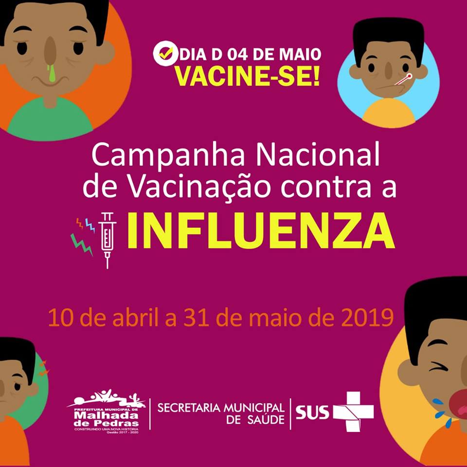 Secretaria de Saúde de Malhada de Pedras realiza Campanha para vacinação contra Influenza