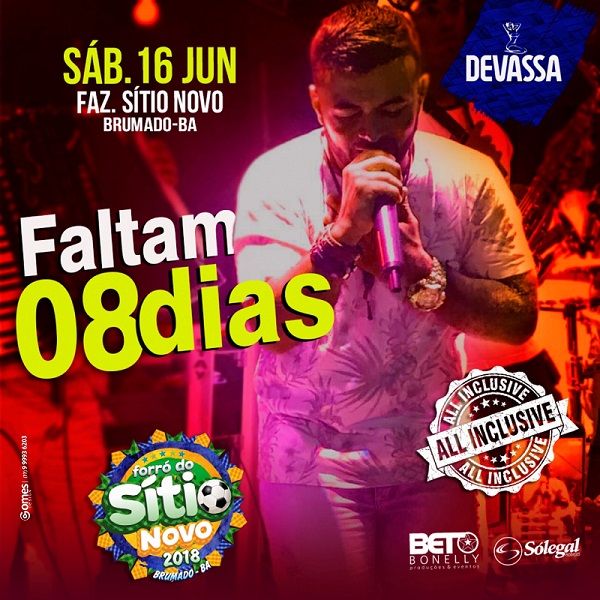 Faltam apenas 08 dias para o Forró do Sítio Novo