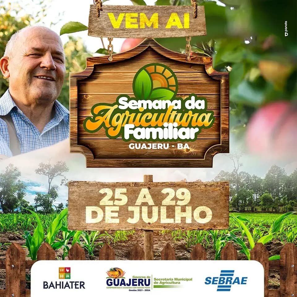Começa hoje em Guajeru a semana da agricultura familiar