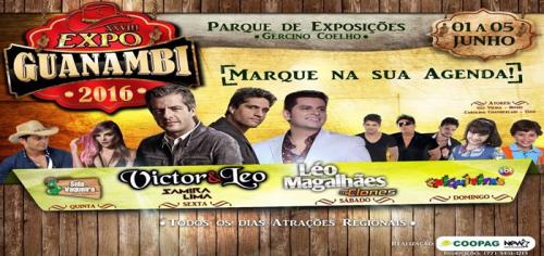 Coopag anuncia oficialmente as atrações da Expo Guanambi 2016
