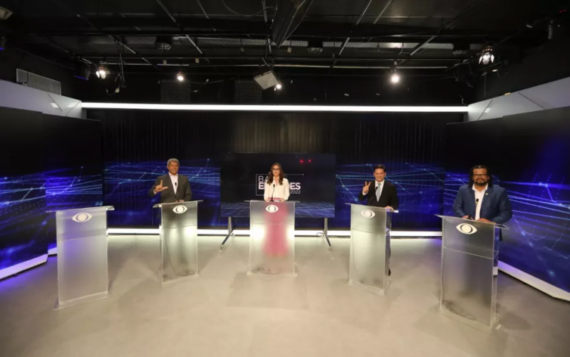 Band realizou primeiro debate de candidatos ao governo da Bahia; ACM Neto não compareceu