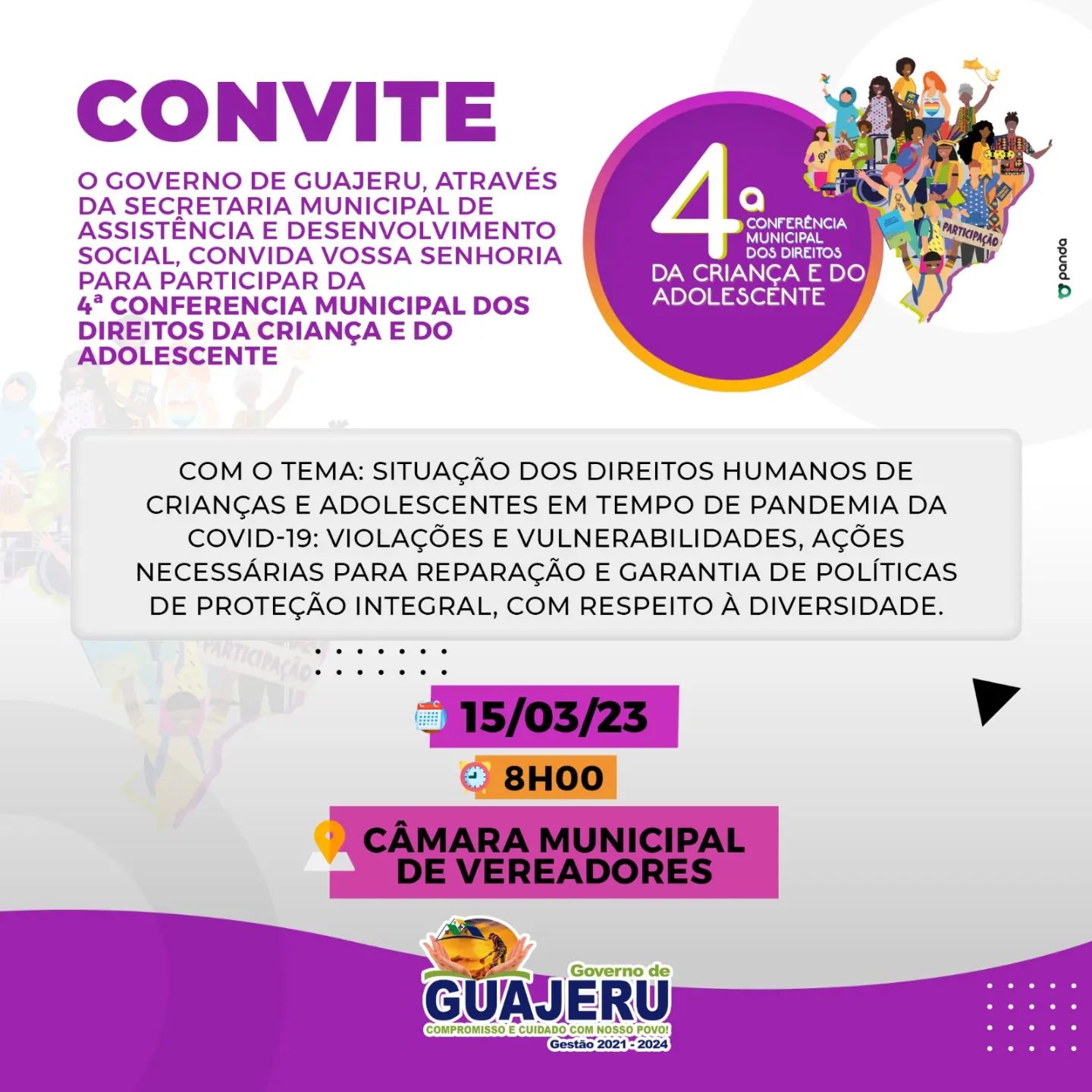Governo de Guajeru realiza a 4° Conferência dos direitos da Criança e do Adolescente