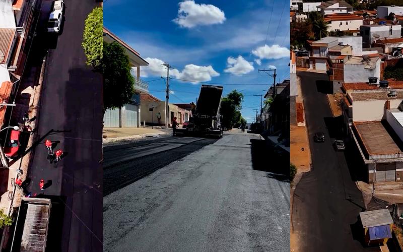 Prefeitura de Rio do Antônio realiza asfaltamento de diversas ruas em Ibitira