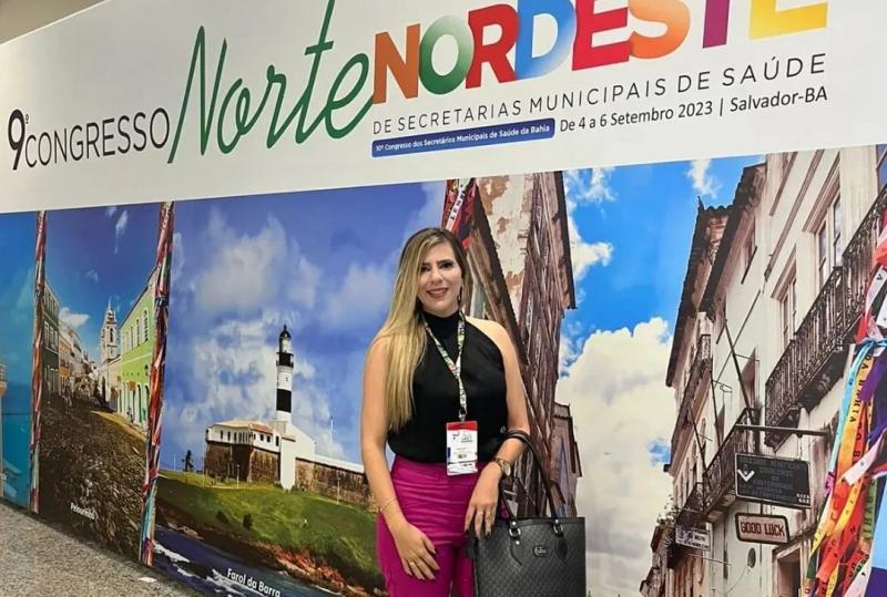 Secretária de saúde de Aracatu participa do 9º congresso norte/nordeste de secretarias municipais de saúde
