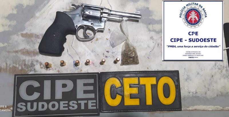 CIPE Sudoeste prende homem por porte ilegal de arma em Guanambi 