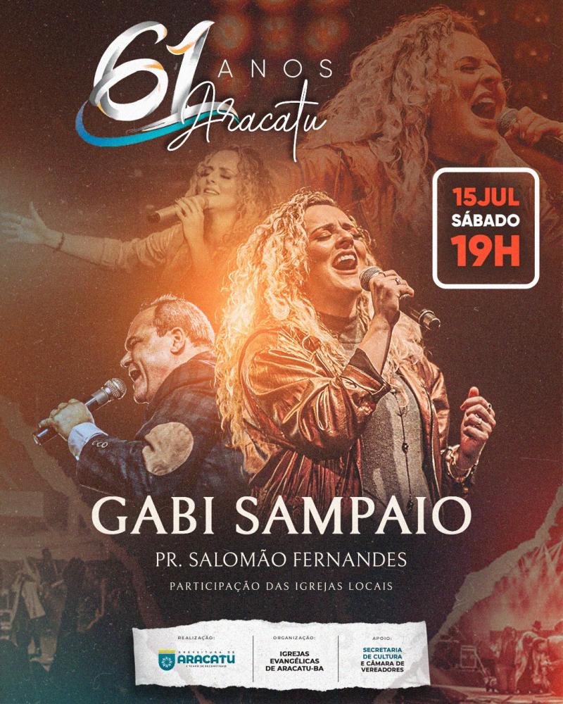 Aracatu prepara festa gospel para comemorar os 61 anos de emancipação política