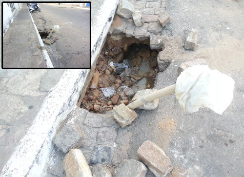 'parece que houve um terremoto', diz brumadense a respeito de buracos nas ruas