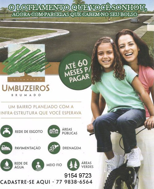  ESSA É A OPORTUNIDADE DE VOCÊ COMPRAR O SEU LOTE