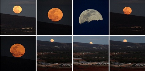 Brumadense registra imagens impressionantes da ‘Superlua’