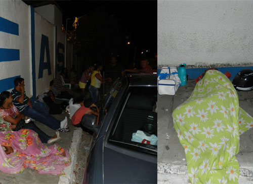 Pais passam a noite em frente a escola pública para conseguir vagas