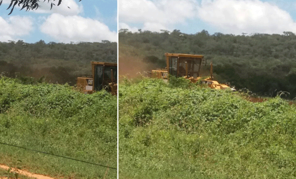 Rio do Antônio: 'Suposto local de construção Posto de Combustível é limpado com máquina da prefeitura, enquanto estradas vicinais estão precárias' denuncia rio-antoniense