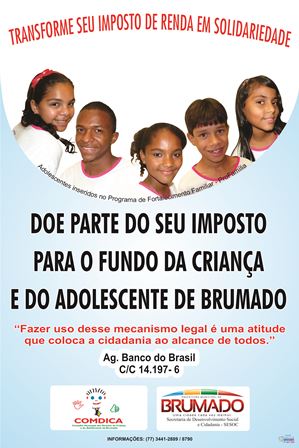 TRANSFORME IMPOSTO EM SOLIDARIEDADE