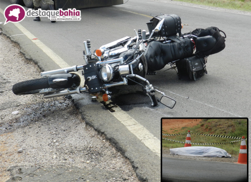 Acidente com vitima fatal na BA-030 sentido Brumado Caetité, próximo a Vila Presidente Vargas