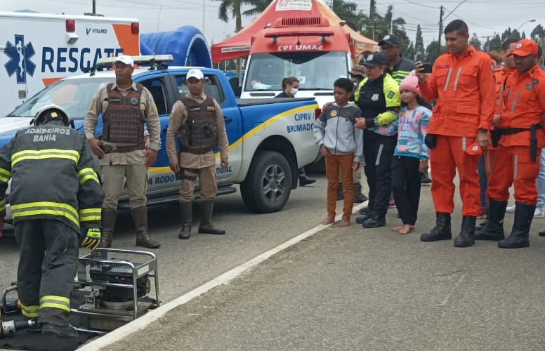 CIPRv/BRUMADO participou de simulação de acidente durante encerramento da semana nacional do trânsito 2022