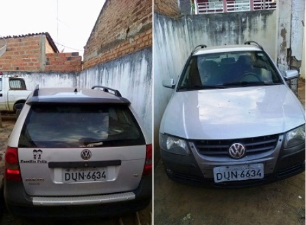 POLÍCIA RECUPERA CARRO ROUBADO NO DISTRITO DE IGUATEMI