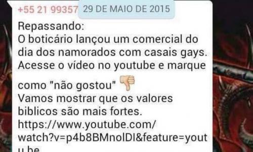 Consumidores tentam boicotar O Boticário por comercial com casais gays