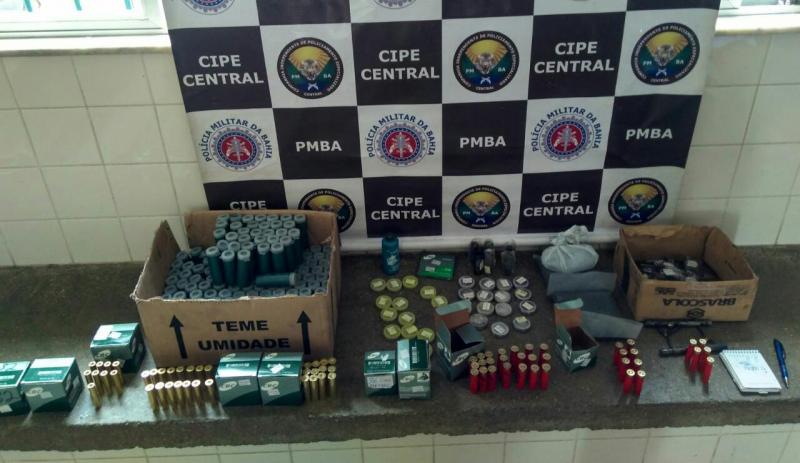 CIPE CENTRAL DESMONTA COMÉRCIO ILEGAL DE MUNIÇÕES EM ITUAÇU